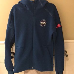 Adidas USTA tennis zip up fleece